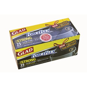 "GLAD" Force Flex Extra Strong Bin Liner 75L