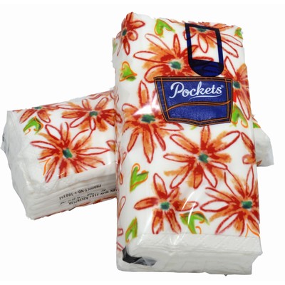 "Pockets" 3 ply Facial Tissue Pack 6 x 6 pack