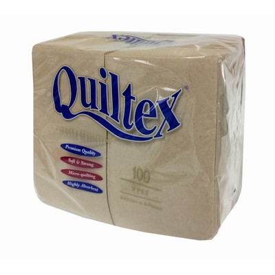 "Quiltex" 2ply Natural Dinner Serviette Prefold