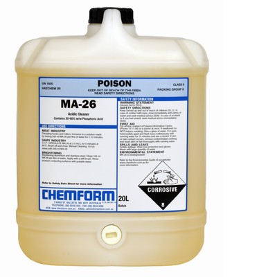 MA-26 Liquid Acidic Detergent 20L
