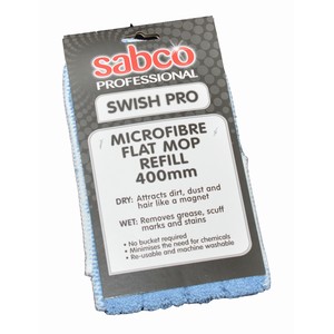 Mop Microfibre Flat 40cm Sabco Refill Only