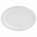 Platter - Reusable Plastic White Oval 47x33cm