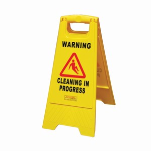 EDCO - Warning Cleaning In Progress Sign