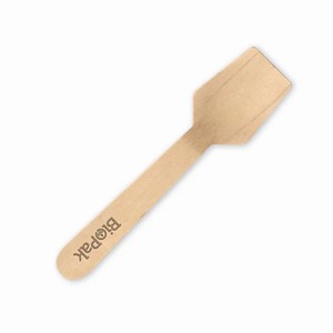 Biopak Minipaddle spoon Wood 100pk