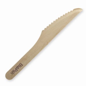 Biopak Knife Wooden 100pk