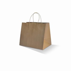 Bag Paper w/handle takeaway/uber 30x30cm