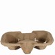 Carry Tray Moulded Fibre Natural 2 Cup