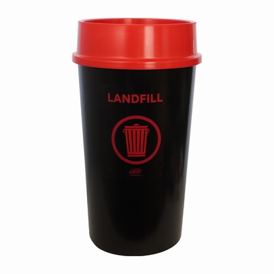 60L EnviroPlastic Waste Solution Red