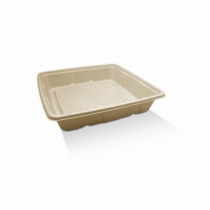Platter/Tray Unbleached Sugarcane 10"