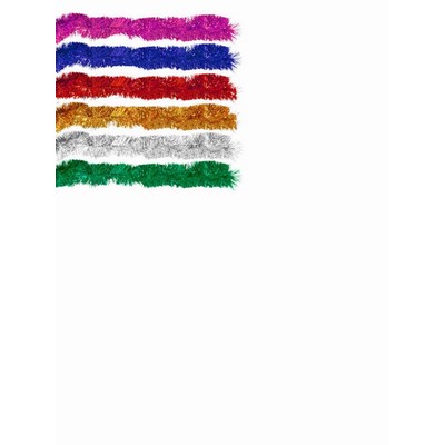 Tinsel 10m x 10cm Various Colours