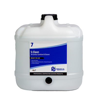 S-Clean #7 Sanitiser & Cleaner 15L