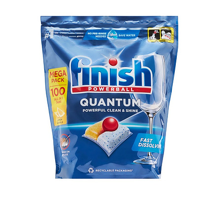 Finish Powerball Quantum Lemon 100pk