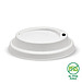 BIOPAK LID 90mm Plant Fibre White