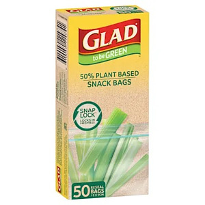 Glad to be Green Snack Snaplock Bags