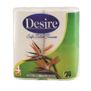 "Desire" 2 ply Toilet Roll's 4 pack