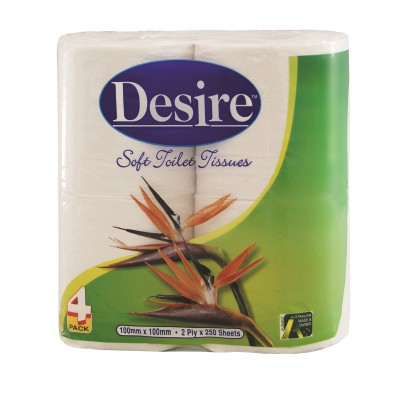 "Desire" 2 ply Toilet Roll's 4 pack